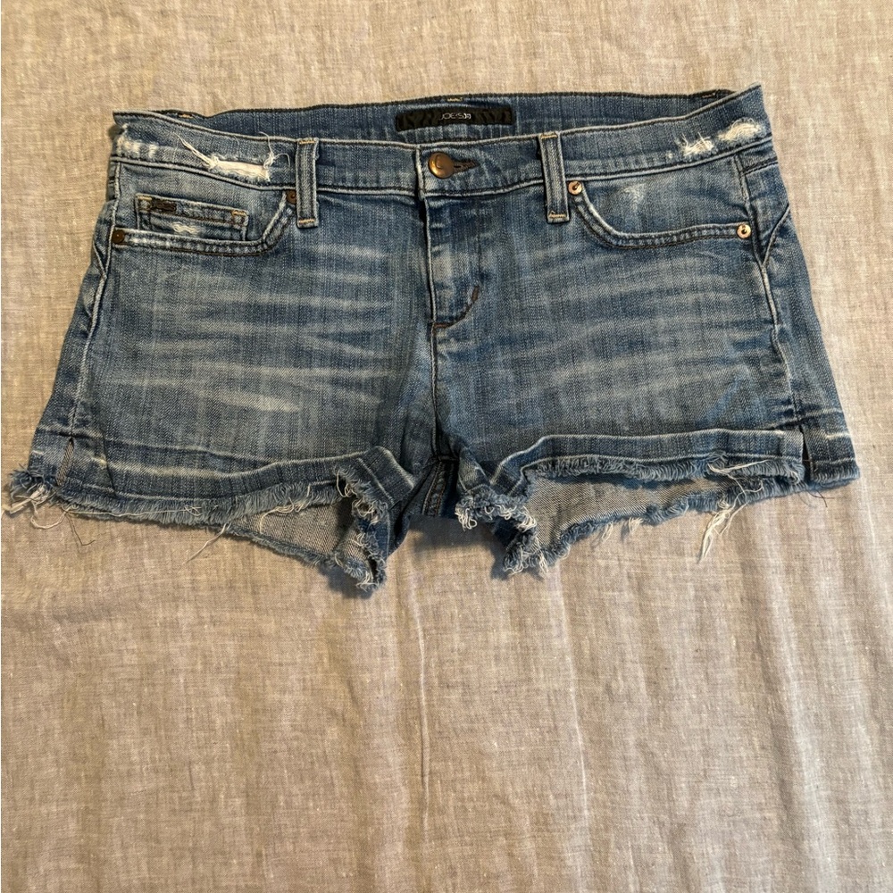 Joe's Jeans Low-rise Distressed Denim Jean Shorts